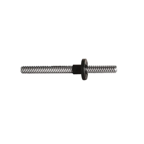 Side view of a Six Pack 8mm Black TR8x8 Lead Screw Nut for CNC Machines and 3D Printers, made from POM with 8mm lead and 2mm pitch.