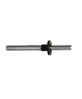 Six Pack Of 8mm Black TR8x4 Lead Screw Nuts In POM Material For CNC Machines And 3D Printers, shown with threaded rod