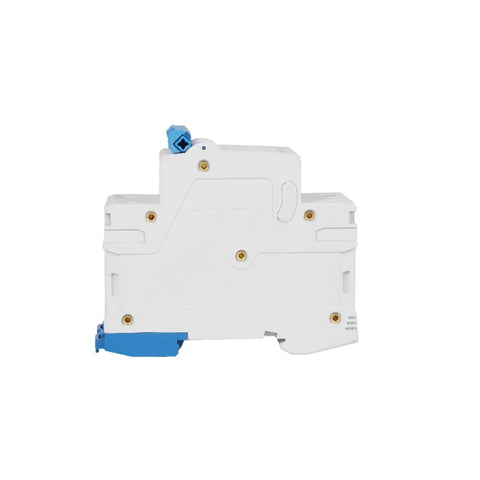 Side view of 2P Miniature Circuit Breaker NB1-63 Series 2A To 63A, C Curve, Low Voltage DIN Rail Mount