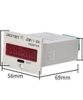 Six Digit Digital LED Traffic Counter With Photoelectric Sensor And Reflector For Conveyor Belts, robust compact design, side view