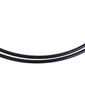 Close-up of black 14Ft Control Cable CC20514 CCX20514 for BRP Johnson Evinrude outboard with marine-grade construction.