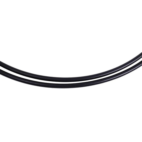 Close-up of black 14Ft Control Cable CC20514 CCX20514 for BRP Johnson Evinrude outboard with marine-grade construction.