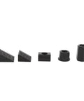 58 Piece CNC Milling T Slot Clamping Kit With Heavy Duty Heat Treated Components, showcasing clamping nuts and blocks on white background.
