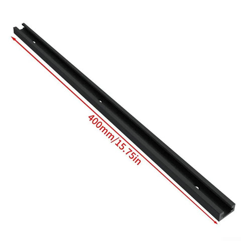 Pro Grade Miter Jig Track System for Woodworking Aluminum Alloy T Track Rails 400mm length black T screw compatible guide rail