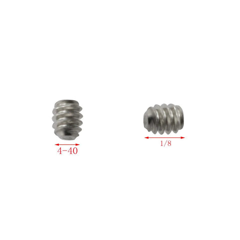 25 Piece Stainless Steel Allen Socket Set Screws 4-40 x 1/8 Inch Cup Point Hex Key Wrench Included Heavy Duty Rust Resistant Hardware