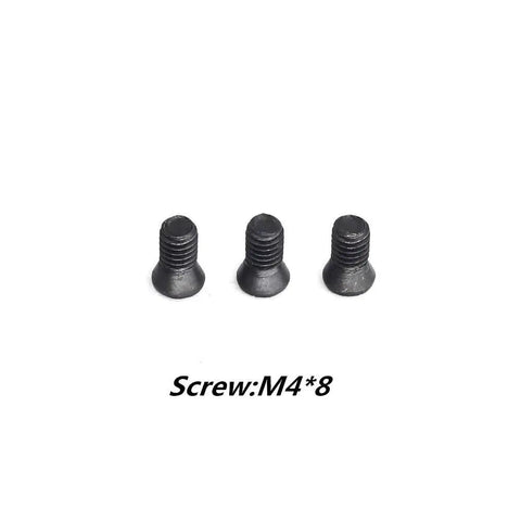 Ridiculously Sharp Carbide Replacement Inserts For Mini Wood Lathes Tough Square Round And Diamond Cutters Built Different, M4x8 screws with flat heads.