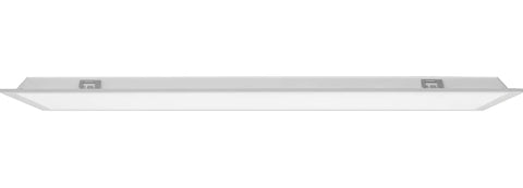 Side view of Bright 2x4 LED Flat Panel Light Fixture For Ceilings 4000 Lumens 4000K Cool White Non Dimming Smooth Satin Lens Easy Install