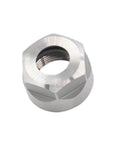 Premium Heavy Duty ER20A Collet Clamping Nut for CNC Milling Machines, silver steel, precision holder tool, close-up view.