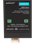 BoltShield Indoor Surge Protector For Home Panels, 35kA Per Phase SPD, Quick Plug In Design, 120 240 Volt Ready, Green Red Visual Status Indicators, Fits Standard Load Centers, Fast No Fuss Install, black Siemens QSPD surge device