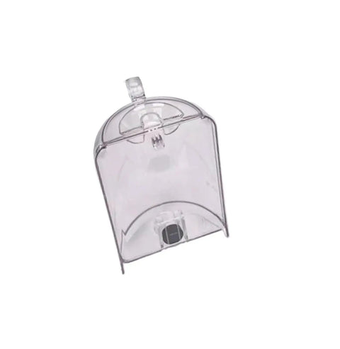 Clear plastic water tank lid replacement for J520 Plus capsule coffee maker, durable replacement part for espresso machines, one color.