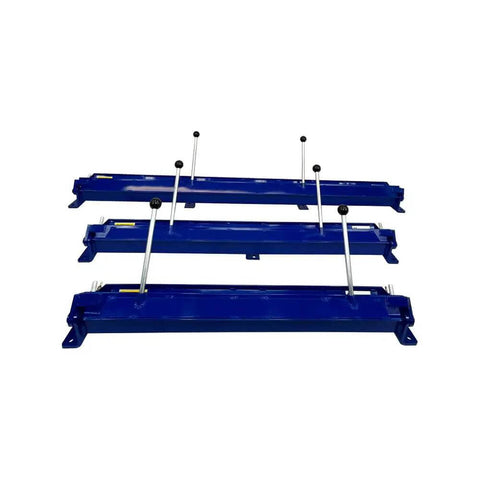 36-Inch Sheet Metal Brake Bender For 20-Gauge Steel And 14-Gauge Aluminum With Quick-Action Clamp, beefy design in blue