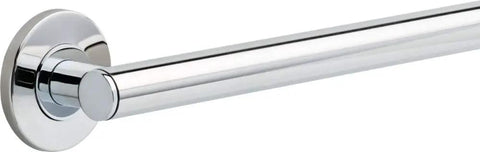 Contemporary 18 Inch Chrome Grab Bar For Bathroom Safety with durable zinc posts and stainless steel bar, side view
