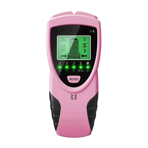 Top Shelf 5 In 1 Digital Stud Finder And Wall Scanner Built For Real Deal Renovations Features Hit On Mark Edge Center Tracking Plus Rock Solid AC Wood And Metal Detection In Bold Pink