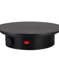 Electric Rotating Display Turntable Stand For Jewelry, Cakes, Electronics Photography with sleek design and control button.