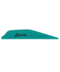 AR 1000 Vane 2.8 Inch Teal 36 Pack Vane For Smooth Spin And Stealth Flight Durable Forgiving Air Vane Side View