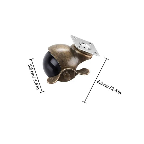 Heavy Duty Vintage Plate Casters With Dual Ball Bearings For Glide Like Butter Furniture Slides And Tough Workbench Hauls Quick Install Slick Rolling Wheels, 3.8cm height and 6.3cm base.