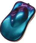 Gnarly Colorshift Chameleon Paint Basecoat Gallon Ready To Spray With Medium Reducer showcasing a smooth chameleon color sample in blue and purple.