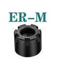 Solid White ER Collet Nut For CNC Milling, Lathe Tool Holder, 20xM24x1.0, Top Grip, Zero Wobble, High Precision Clamping, Tough Engraving Machine Fit, black color design