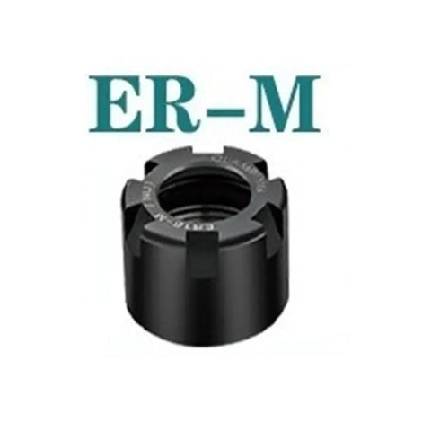 Solid White ER Collet Nut For CNC Milling, Lathe Tool Holder, 20xM24x1.0, Top Grip, Zero Wobble, High Precision Clamping, Tough Engraving Machine Fit, black color design