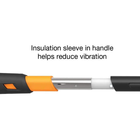 Insulation sleeve detail of 8 Lb Splitting Maul With 36 Inch IsoCore Shock Absorbing Handle, reducing vibration for comfort.
