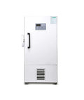 Top Shelf Ultra Low Temp Deep Freezer Engineered For Serious Lab Sample Vault front view with digital controls and heavy-duty door.