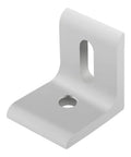 Rock Solid Aluminum Inside Corner Bracket For T Slot Extrusion 90 Degree Angled Connector clear anodized, durable slotted layout.