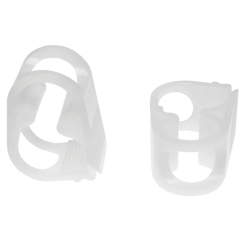 4 Pack Water Flow Control Hose Clamps For 1/4 To 1/2 Inch Tube OD Shut Off Adjustable Clips White Workhorse Plastic Clamps
