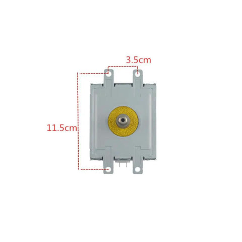 1Pc Industrial Microwave Equipment Magnetron Om75P Air Cooled For Samsung Mag Drying Apparatus top view with dimensions 11.5cm x 3.5cm.