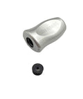 Super Upgrade Fishing Reel Knob Handle Grip Fit Water Drop Baitcasting With Ultra Lightweight Abs Design For Effortless Casting And Snag Free Retrieval 1 Pcs Silver silver reel knob with black insert, 15mm x 7mm
