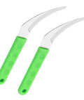 Two Pack Stainless Digger Sickle Long Handle Garden Tool For Weeding Harvesting Grass Cutting And Mulching Made To Beat Tough Jobs