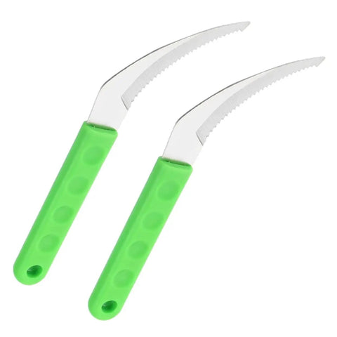 8-Piece Weeder And Grass Cutter Set For Gardening, Handheld Scythe Tools For Weeding, Planting And Lawn Care, ergonomic grip view