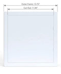 Crush Proof 12X12 Inch Abs Plastic Drywall Access Panel For Concealing Plumbing Hvac And Electrical Wiring With Fade Resistant Shell.