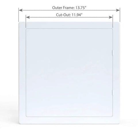 Crush Proof 12X12 Inch Abs Plastic Drywall Access Panel For Concealing Plumbing Hvac And Electrical Wiring With Fade Resistant Shell.