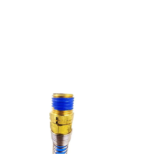 Rock Solid 1/4 Inch Npt Fitting Polyurethane Air Hose connector with brass fittings, designed for durable pneumatic applications.