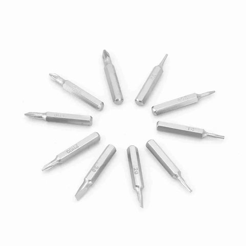 Top Quality Phone Repair Kit Featuring 10 Piece Hex Shank Drill Bits With Plum And Star Tips Made From Tough S2 Steel For DIY Smartphone Fixes And Tiny Screw Projects, 10-piece S2 steel precision bits