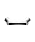 Heavy Hitter Copper Free Aluminum UB Shape Mogul Conduit Body for wire pulling, side view, built for thick wires, job site ready.