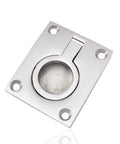 Two Pack Stainless Steel Flush Ring Pull Handles For Marine Hatches Cabinets And Doors Hidden Recessed Lifting Ring Pulls