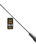 SMA-Female Walkie Talkie Antenna High Gain 2.5dBi VHF UHF Long Range 18.9 Inch Antenna for Two Way Radios with 50 Ohm Impedance and Low SWR under 1.5 For Better Signal