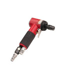 This Badass Pneumatic Air Angle Grinder Packs A Knockout 16000 Rpm Right Angle Die Design, compact red air tool with grip.