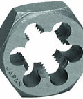 Close-up view of Rethreading Die For Restoring Damaged Bolts And Studs 1/2-20 NF Right Hand National Fine High Carbon Steel For Chasing And Repairing Threads