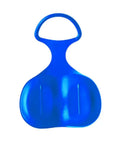Heavy Duty Snow Sled For Winter Fun And Family Thrills, Large Luge Board For Snow Sand Grass Sliding, Durable PP Sled in Blue