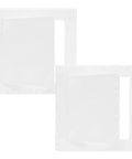 Heavy Duty 2 Pack Self Adhesive Access Panel For Drywall Six By Six Inch Square Vented Wall Hole Cover, white vinyl panels.