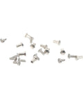 Metal screws from Eyeglasses Repair Kit With Replacement Screws And Screwdriver For Sunglasses And Glasses Quick DIY Fix Toolkit.
