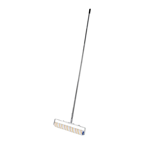 Heavy Duty 18 Inch Paint Roller Kit With Rust Proof Stainless Steel Extension Pole and Adjustable Frame for smooth sailing on interior walls.