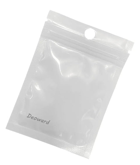 Clear plastic packaging labeled 'Deoward', sealed with a hanging hole at the top, no visible contents.