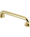 Meridian 12 Inch Solid Brass Grab Bar One And A Quarter Inch Diameter Polished Brass Bath Safety Rail For Shower And Tub With Corrosion Resistant Finish