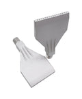 Stainless Steel Flat Nozzle With 1/4-BSPT Male Thread Air Knife Style 16-Hole Dust Blowing Nozzle Two Pack