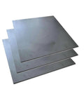 High Purity Graphite Plates For EDM And Electrolysis 4 By 4 Inch Blocks With 0.04 0.08 Or 0.12 Inch Thickness Durable Anti Abrasion And Anti Scour Pack Of Three