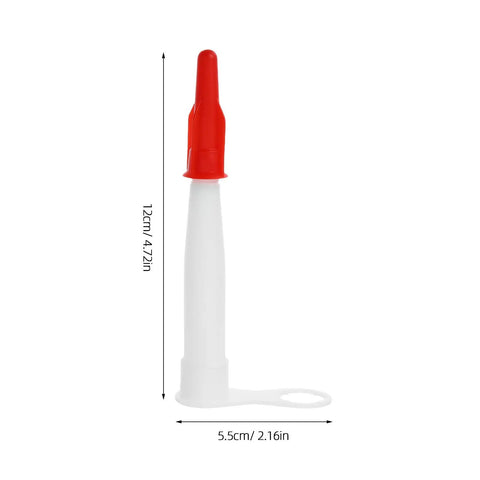 Super Fast Swap 100 Pack Plastic Caulking Nozzle Extenders With 1/2 Inch Thread For Hot Glue Guns And Sealant Jobs To Speed Up DIY Home Repair Work, 12cm red cap extender