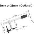 Quick Acting Desktop Hold Down Clamp For Woodworking Benches And Tables Handy Workholding Clip For Rapid Securing Fits 16mm And 28mm Holes Easy Grip Bench Fixture Clamp For Pros And DIYers with measurements